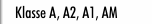 Klasse A, A2, A1, AM